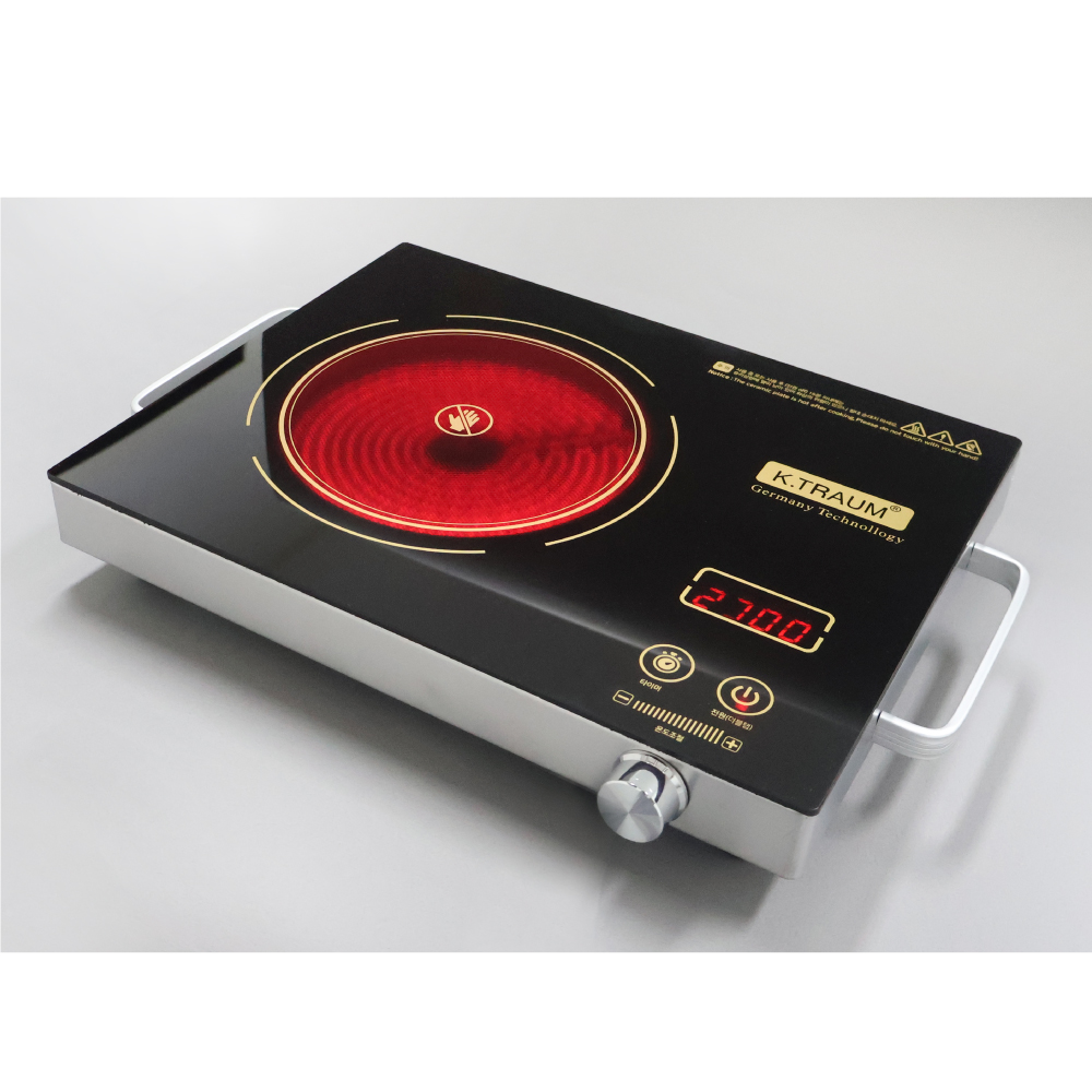 트라움 1구 하이라이트 전기레인지 전기쿡탑 휴대용 YL-T23N