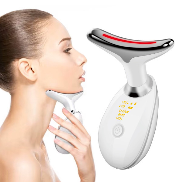 레인보우 뷰티디바이스 갈바닉 고주파 얼굴목 마사지기