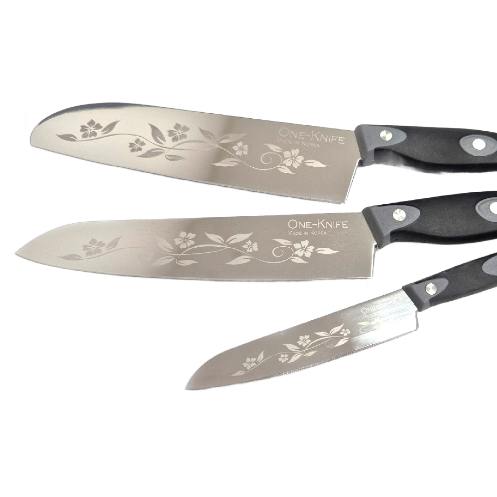 BLUE KNIFE 칼 3종세트 식도 중도 과도