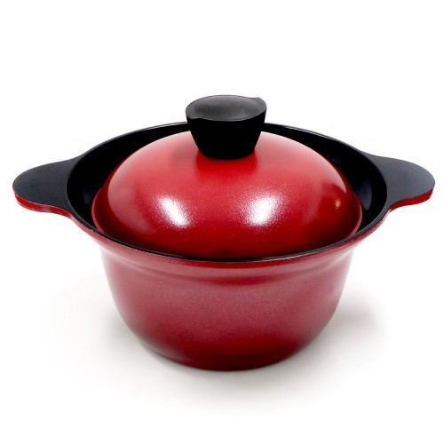 숯 위생 솥밥 양수냄비 20cm 레드
