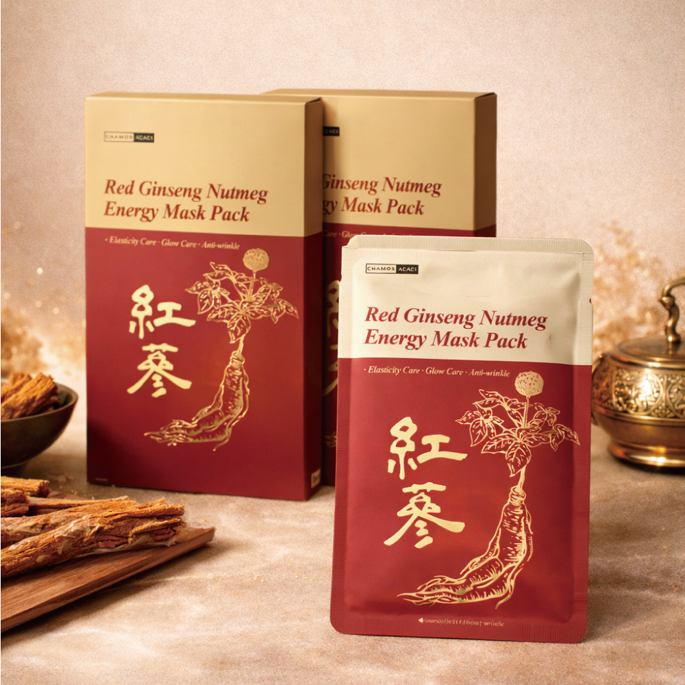 홍삼육두구 한방 탄력개선 마스크팩 5매